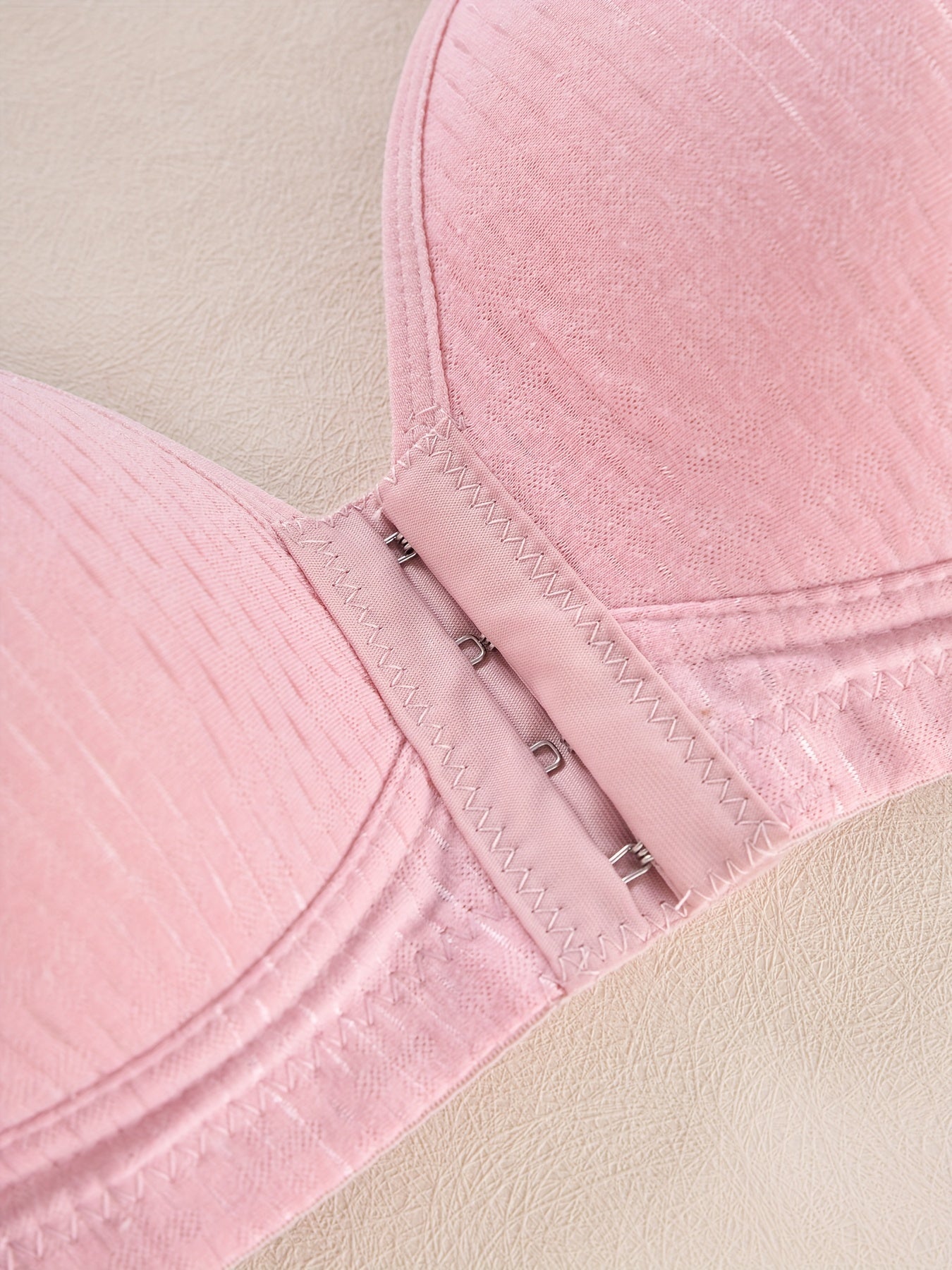 2pcs Front Buckle Push Up Bras Full Coverage Women's Lingerie