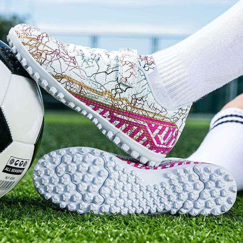 Adult's Turf Football Boots Velcro Outdoor Anti skid TF Soccer Cleats