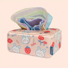 High Contrast Crinkle Montessori Square Sensory Toy for Babies