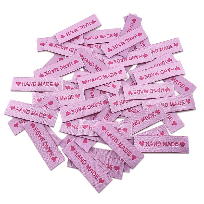 30pcs Personalized With Love Woven Sewing Labels for Clothing Garment
