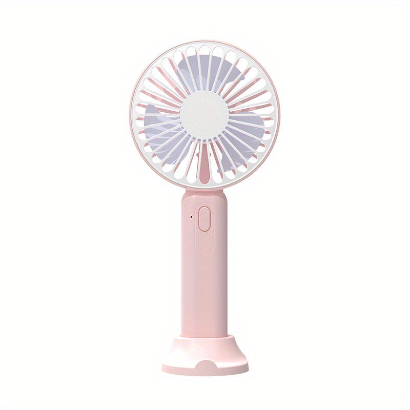 Handheld Small Fan Silent Desktop With Mobile Phone Holder Fan