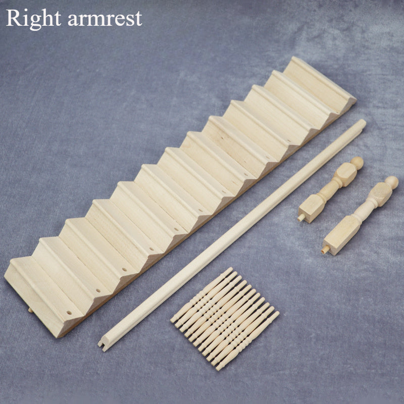 1:12 Dollhouse Mini Furniture Blank Staircase DIY Large Handrail Accessories