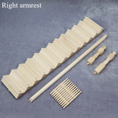 1:12 Dollhouse Mini Furniture Blank Staircase DIY Large Handrail Accessories
