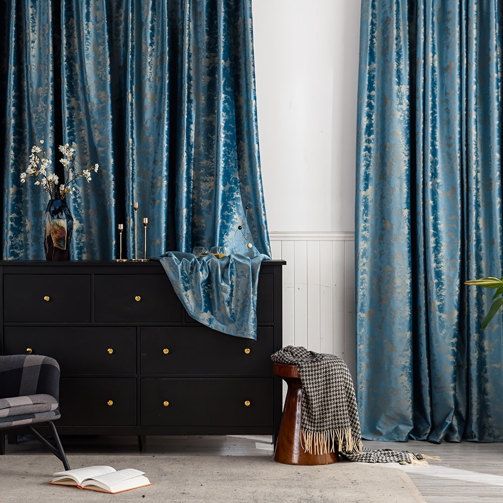 Bronzing Velvet Blackout Curtain for Home Decor