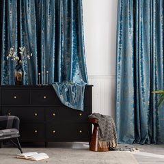 Bronzing Velvet Blackout Curtain for Home Decor
