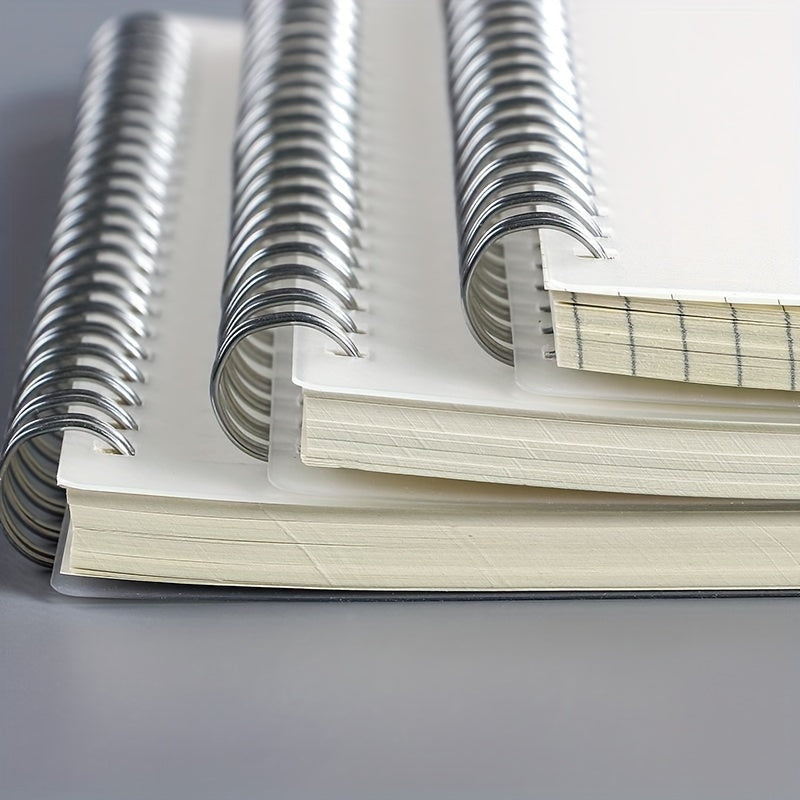 1PC Grid Horizontal Line Blank PP Frosted Student Coil Notebook