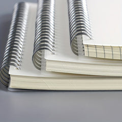 1PC Grid Horizontal Line Blank PP Frosted Student Coil Notebook