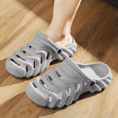 Men's Lightweight Slip-On Platform Clogs - Outdoor Sandals