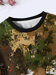 Kids Battlefield Game Graphic Long Sleeve Sweatshirt