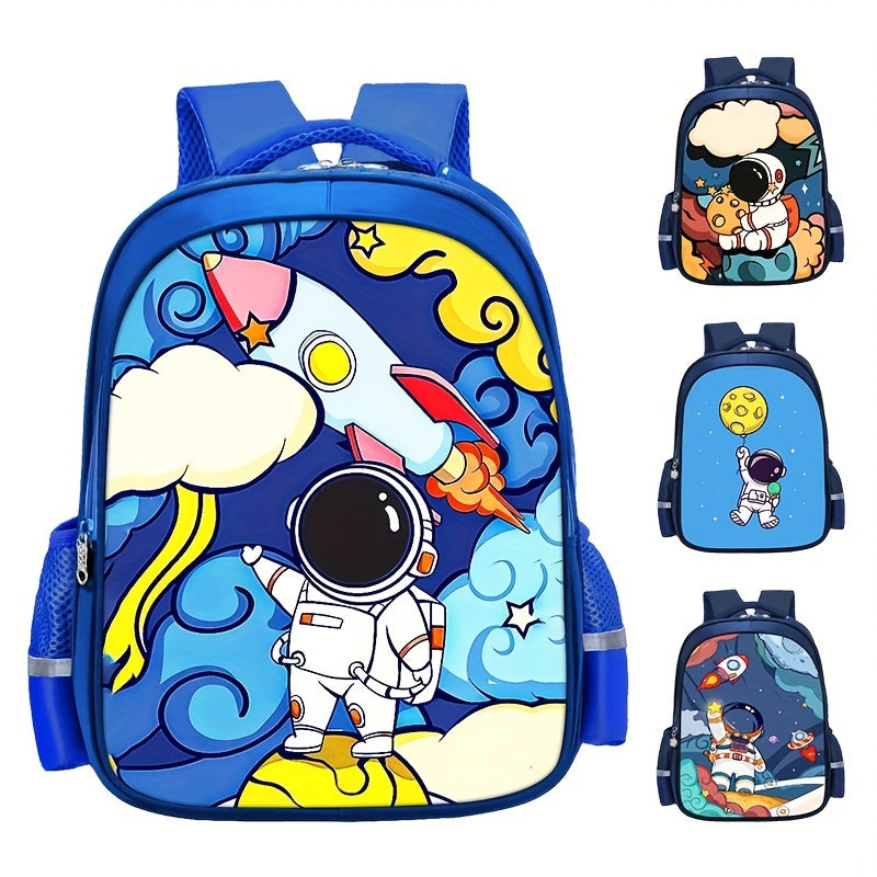 Rocket Moon Astronaut Schoolbag Laptop Bags Outdoor Sports Backpack