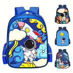 Rocket Moon Astronaut Schoolbag Laptop Bags Outdoor Sports Backpack