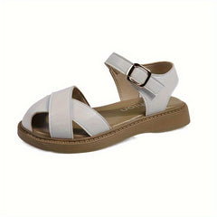 Girls' Solid Lightweight Sandals Breathable Non-Slip for Beach Party
