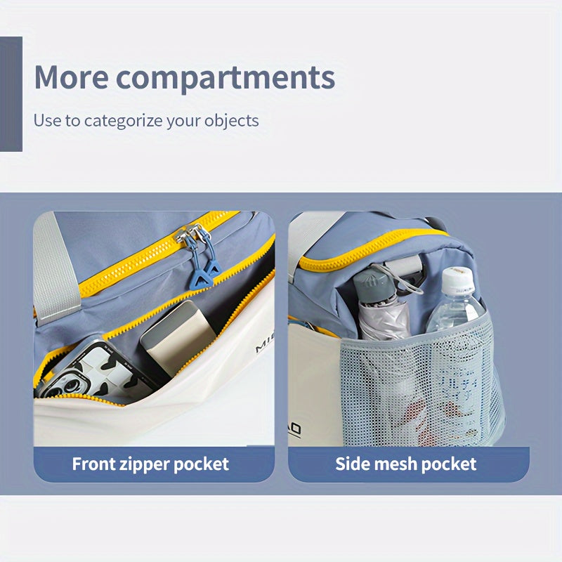 Large Capacity Fitness Tote Bag Waterproof Wet And Dry Separation Travel Bag