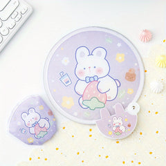 Portable Small Fan Cartoon Folding Mini Round Fan