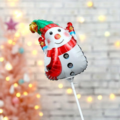 8pcs Christmas Mini Balloons Counter Decoration Aluminum Film Balloons
