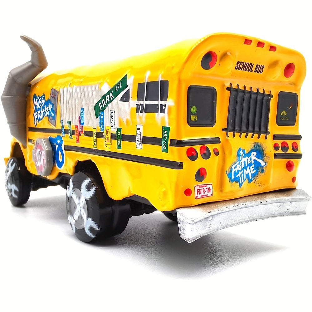 Toy School Bus Miss Fritter 1:55 Scale Diecast Car Model Boy Kid Toy