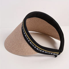 Solid Casual Visor Hat UV Protection Sun Hat