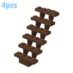 4pcs Building Block Set Staircase Scene Construction Kit DIY Toy