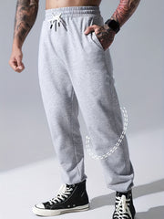 Men's Drawstring Joggers Sweatpants Loose Workout Running Pants