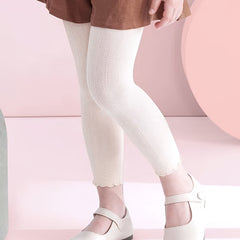 Girls Cotton Leggings Cropped Pants for Spring and Fall