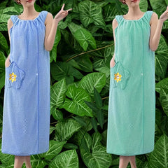 Women's Wearable Bath Towel Bath Skirt Absorbent Quick Drying Bathrobe