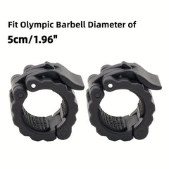 1pair Barbell Clamps Collars 2inch 50mm Quick Release Weight Bars Buckle Dumbb