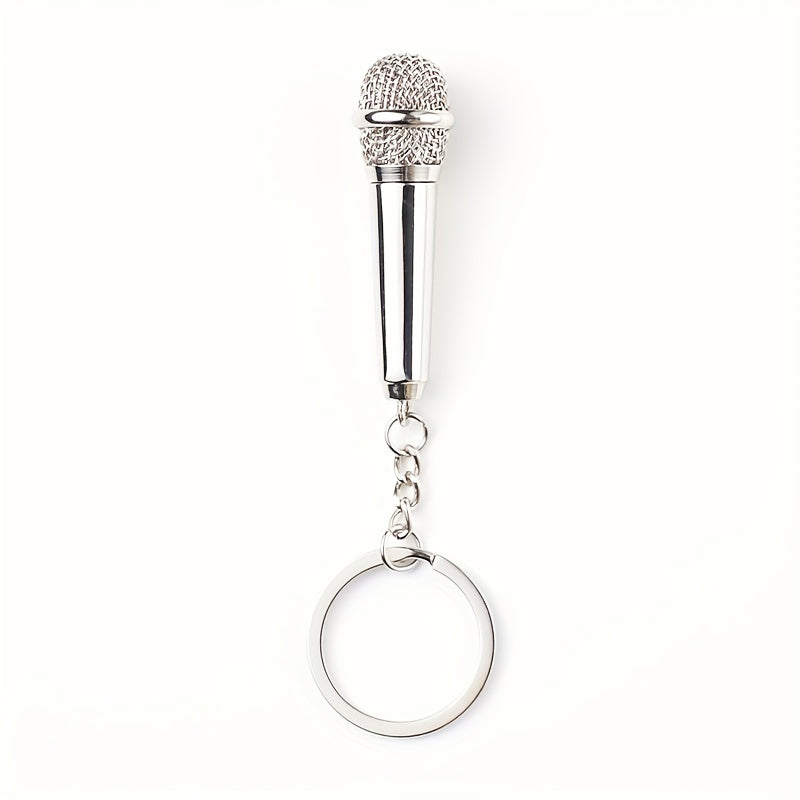 Microphone Keychain for Women - Car Key Holder and Bag Accessory