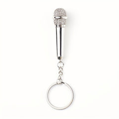 Microphone Keychain for Women - Car Key Holder and Bag Accessory