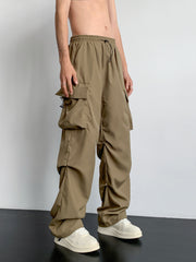 Men's Cargo Pants Casual Hip Hop Style Loose Fit Wide Leg Pants