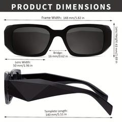 Men's Vintage Square Frame Polarized Sunglasses UV Protection