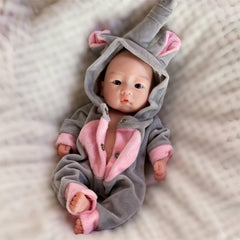 10 Inch Silicone Baby Boy Reborn Doll with Visible Veins