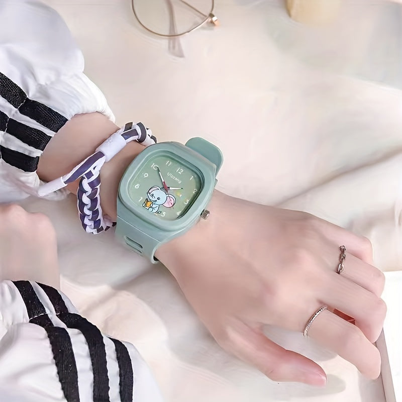 Square Watch School Student Waterproof Sports Pointer Quartz Watch