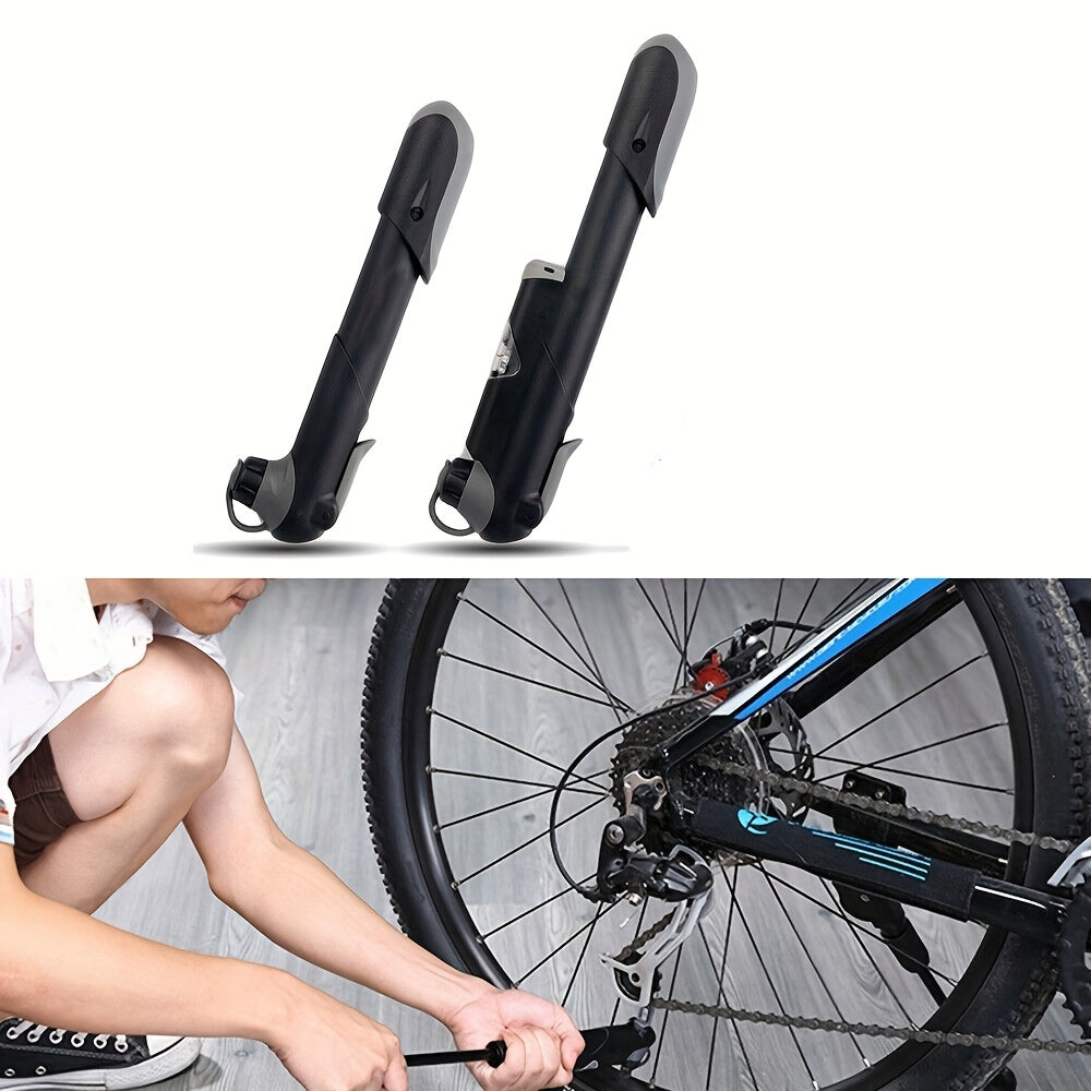 Portable Bicycle Frame Pump with Intelligent Valve and Ball Pump Needle