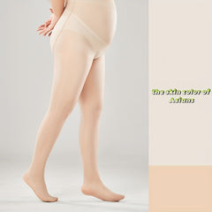 4 Pairs Plus Size Casual Pantyhose Set Women's Plus Semi Sheer Control Top