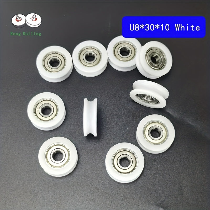 10pcs 626 & 608 Plastic Coated Bearings POM Sliding Roller 30x10mm Bore 6mm