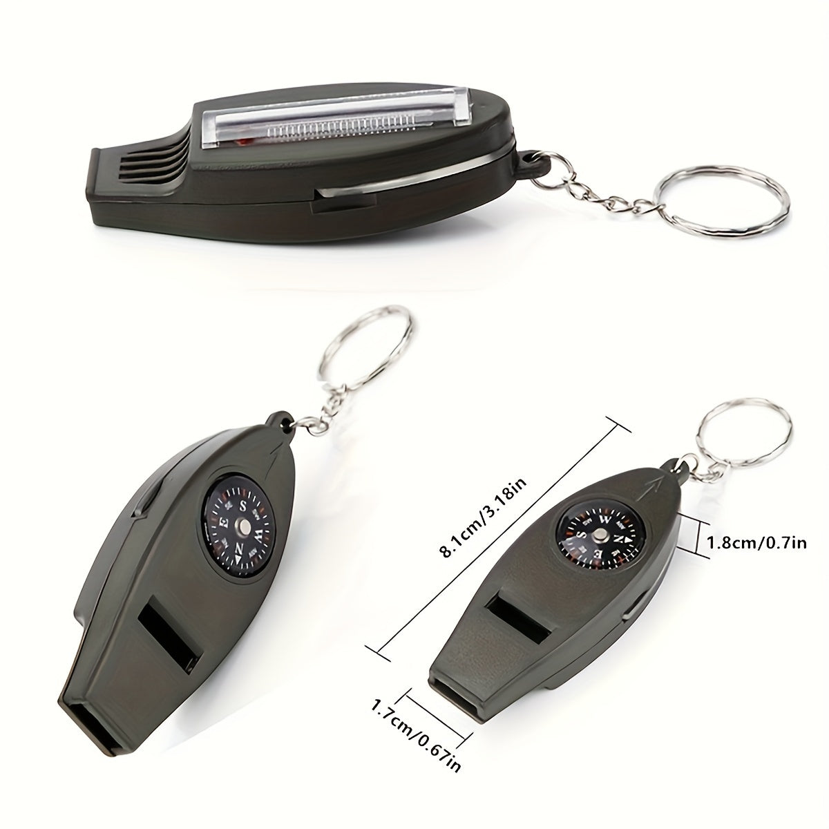 Outdoor Survival Whistle with Compass