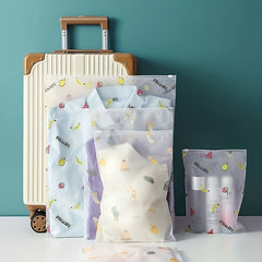 5pcs Fruit Print Travel Storage Bag For Outdoor Travel