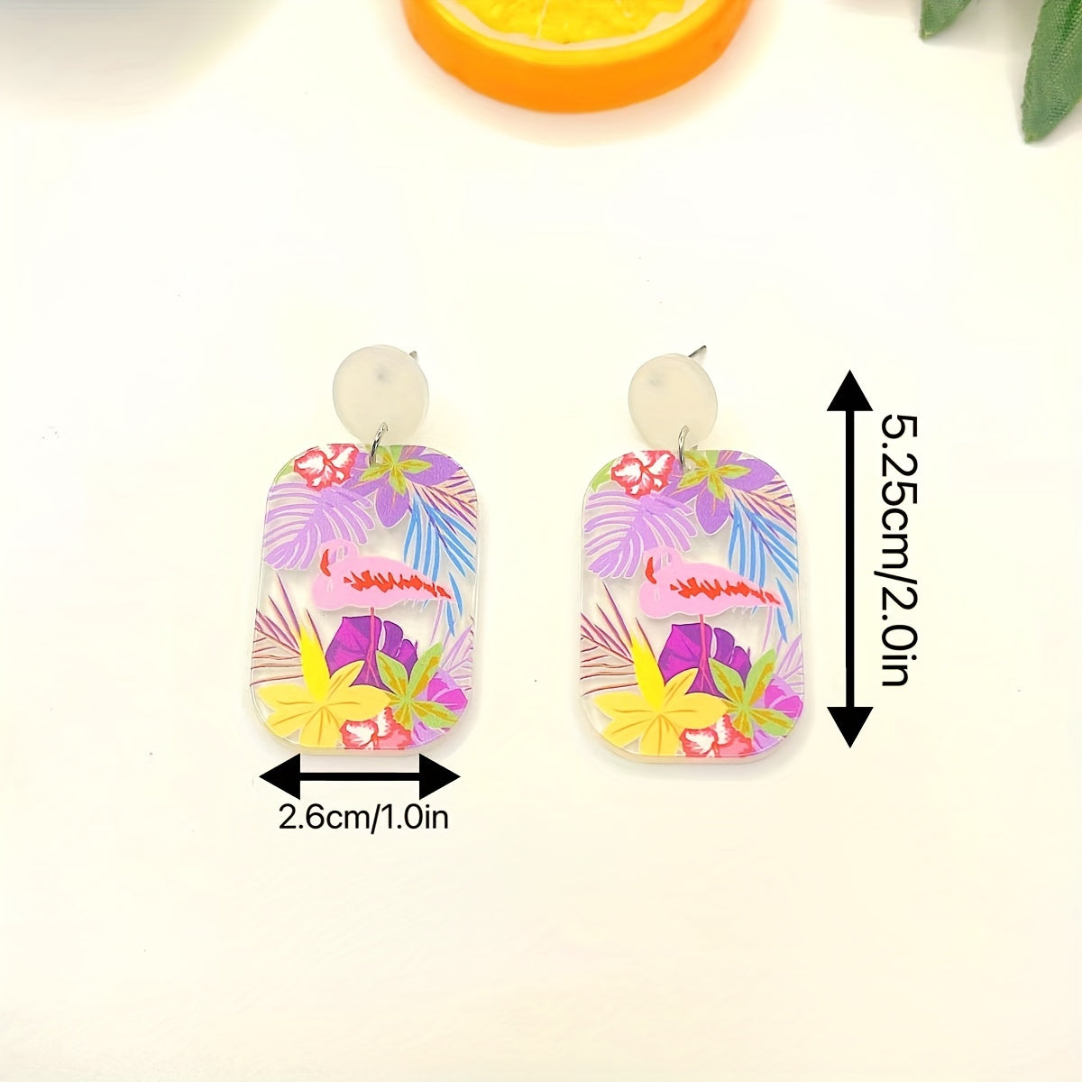 Transparent Acrylic Graffiti Earrings Ear Drop Ear Jewelry