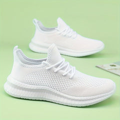 Women's Breathable Mesh Tennis Sports Shoes, Lightweight and Comfortable