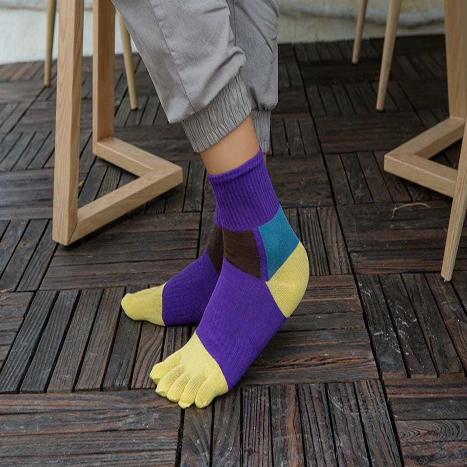 Cotton Five Toe Sports Socks for Men