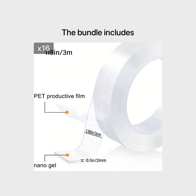 Heavy Duty Double Sided Mounting Tape - Multipurpose Adhesive Foam Tape
