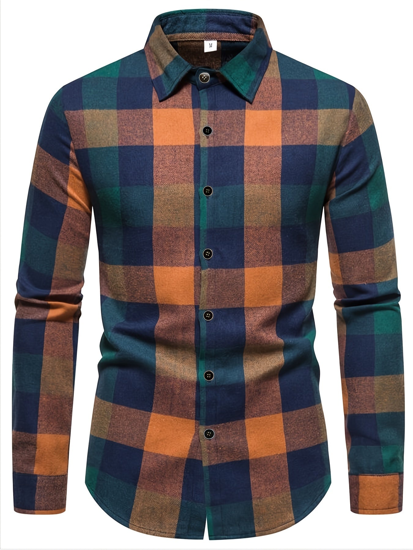 Men's Plaid Long Sleeve Shirt Comfy Shirt For Spring Autumn