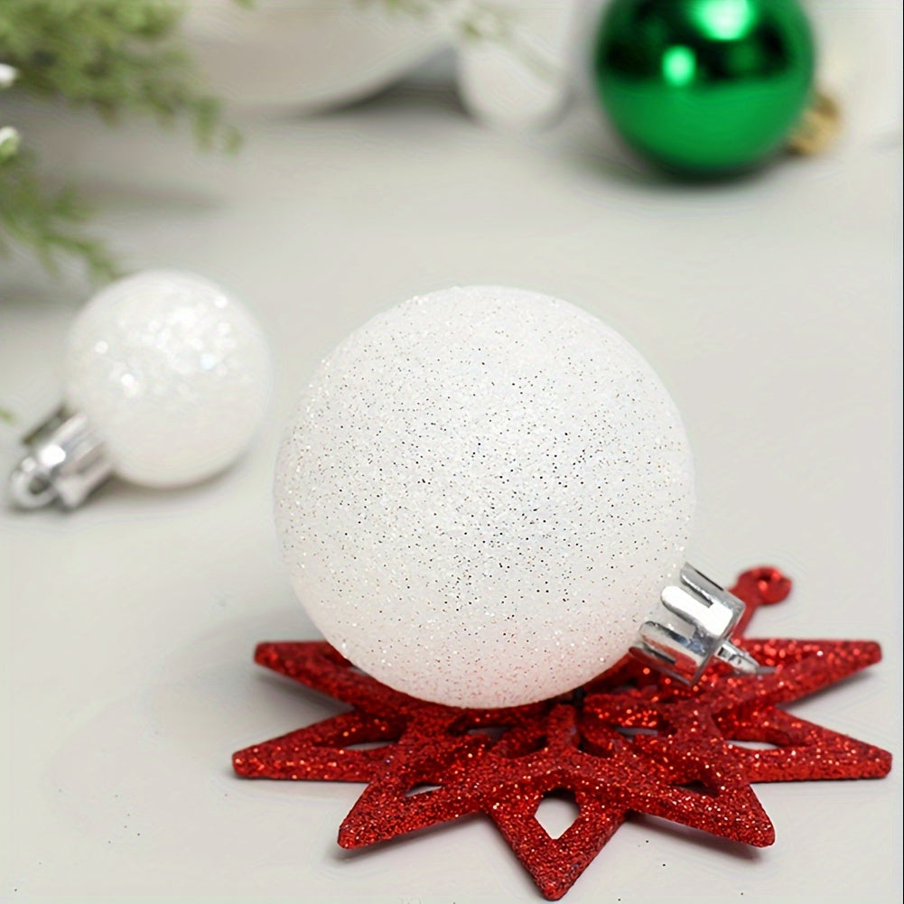 58pcs Christmas Balls Ornaments Xmas Tree Decoration Gift Balls