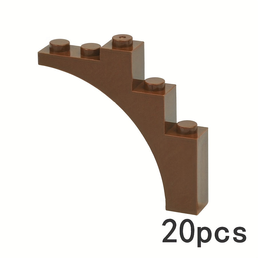 20pcs MOC Assembly Branch Tree Trunk Building Blocks 1x3x3