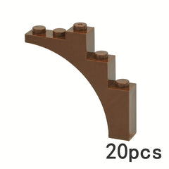 20pcs MOC Assembly Branch Tree Trunk Building Blocks 1x3x3