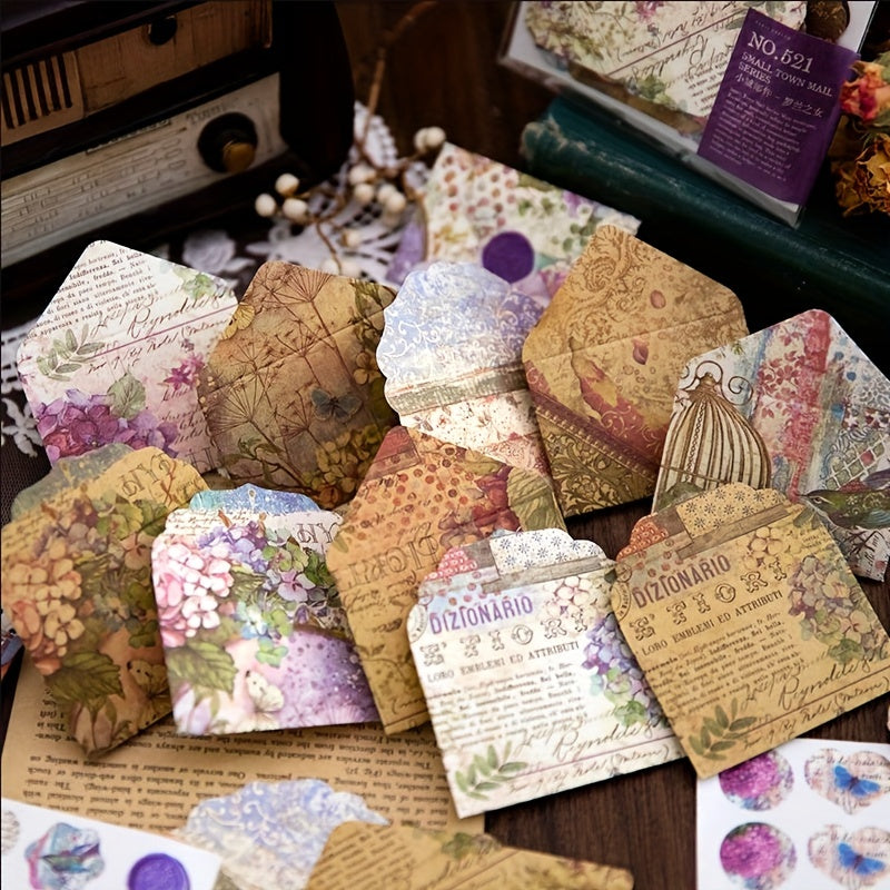 40pcs Mini Envelopes Gift Card Retro Business Card Storage