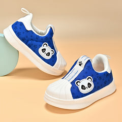 Baby Girls Cartoon Slip On Sneakers Lightweight Non Slip Shoes for Walking