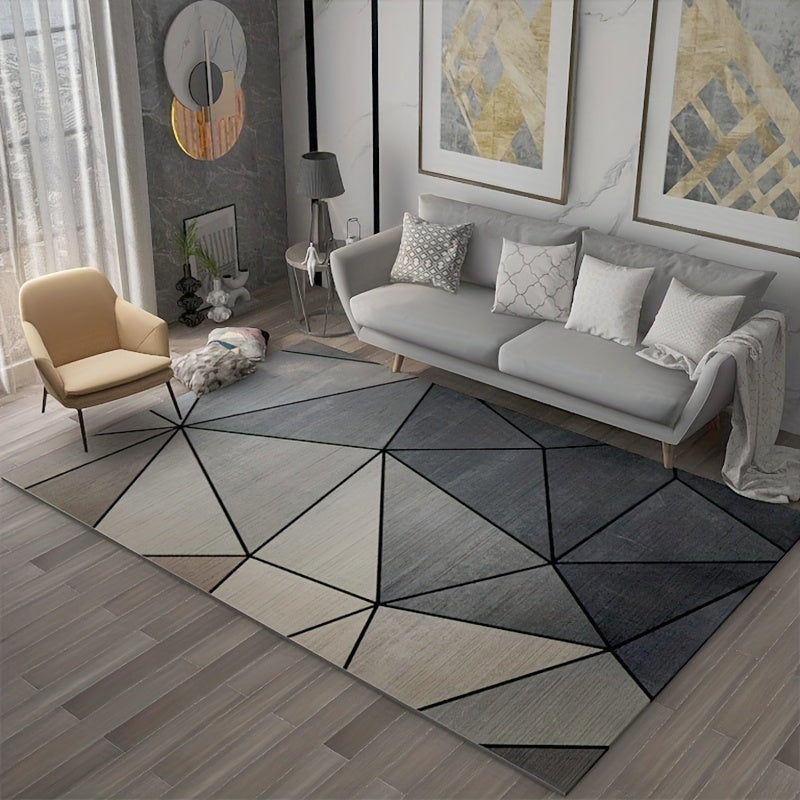 Soft Modern Abstract Area Rug Non-Slip Carpet