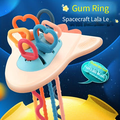 Silicone Baby Spaceship Toys - Fun Sound for Kids