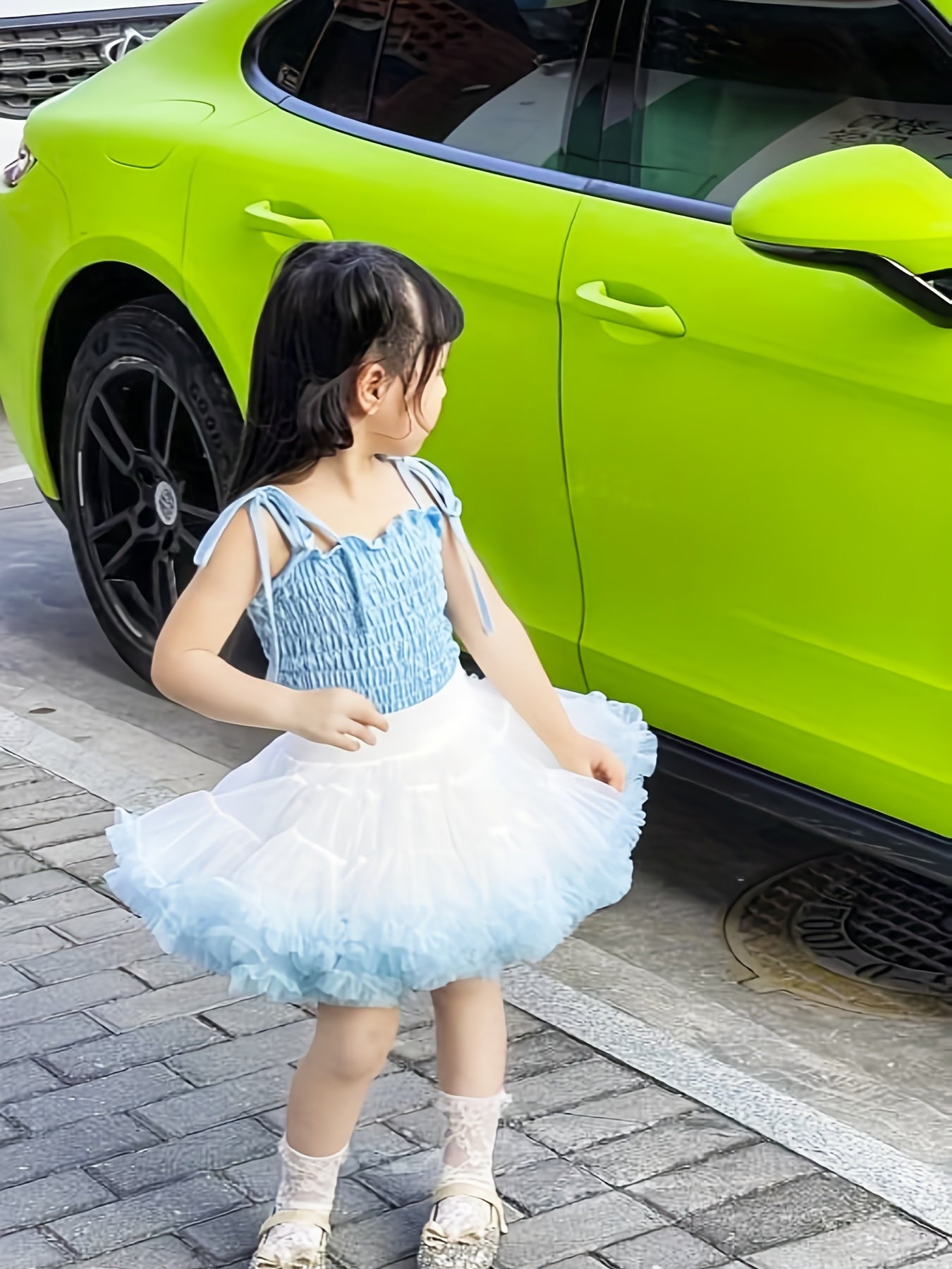 Soft Nylon Tutu Skirt for Girls - Dance Ballet Birthday Parties
